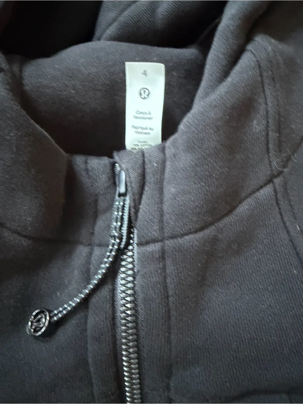 lululemon athletica Black Full-Zip Hoodie Jacket